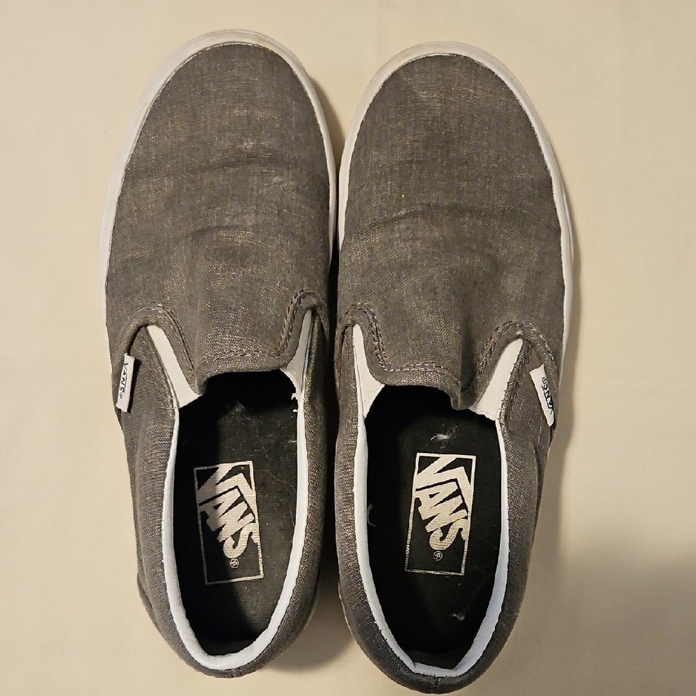 Vans Gray Athletic Shoes with Waffle Sole
